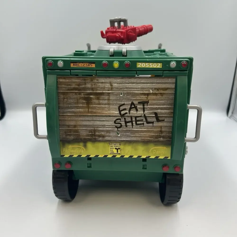 2015 Playmates TMNT Out of the Shadows Tartaruga Brothers Garbage Truck Toy Kids